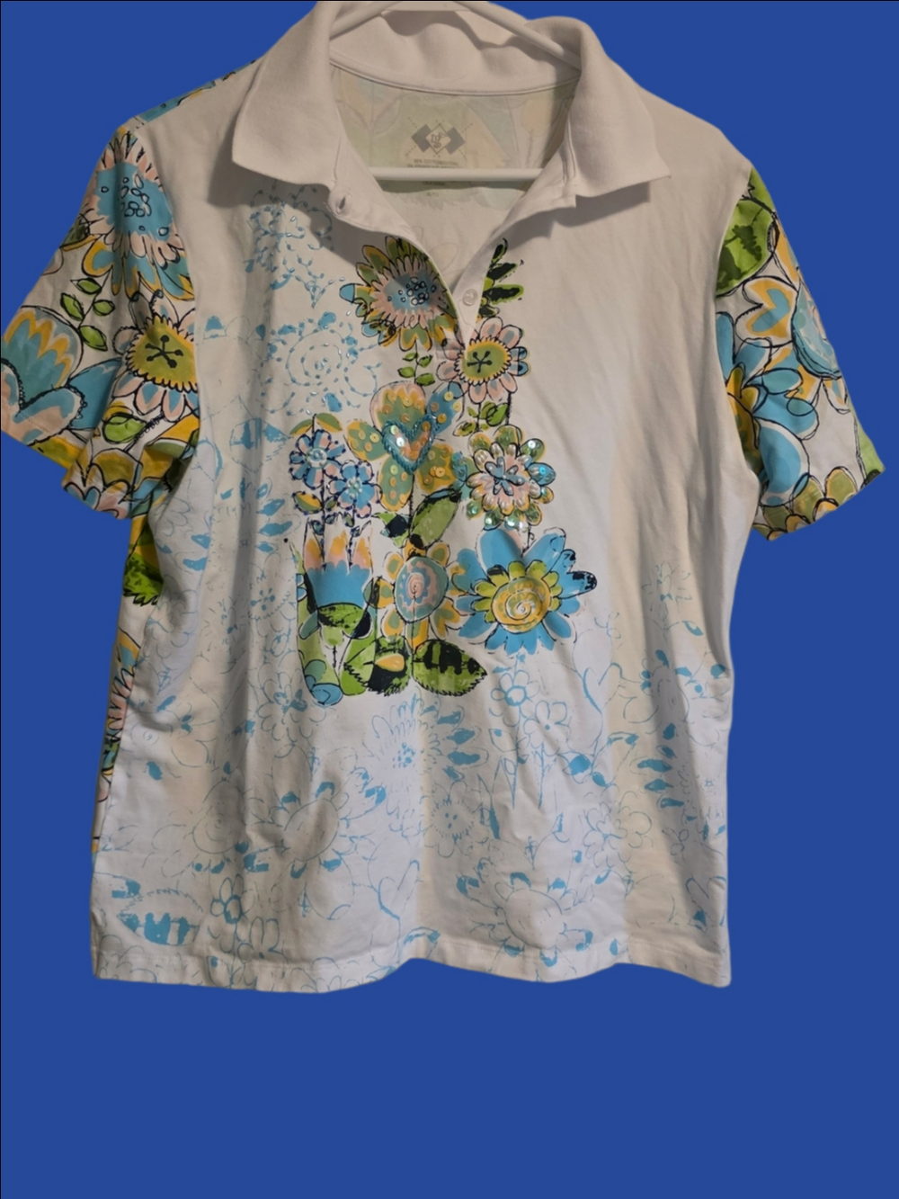 4/$67 Deal! TG Golf Floral Short Sleeve Polo